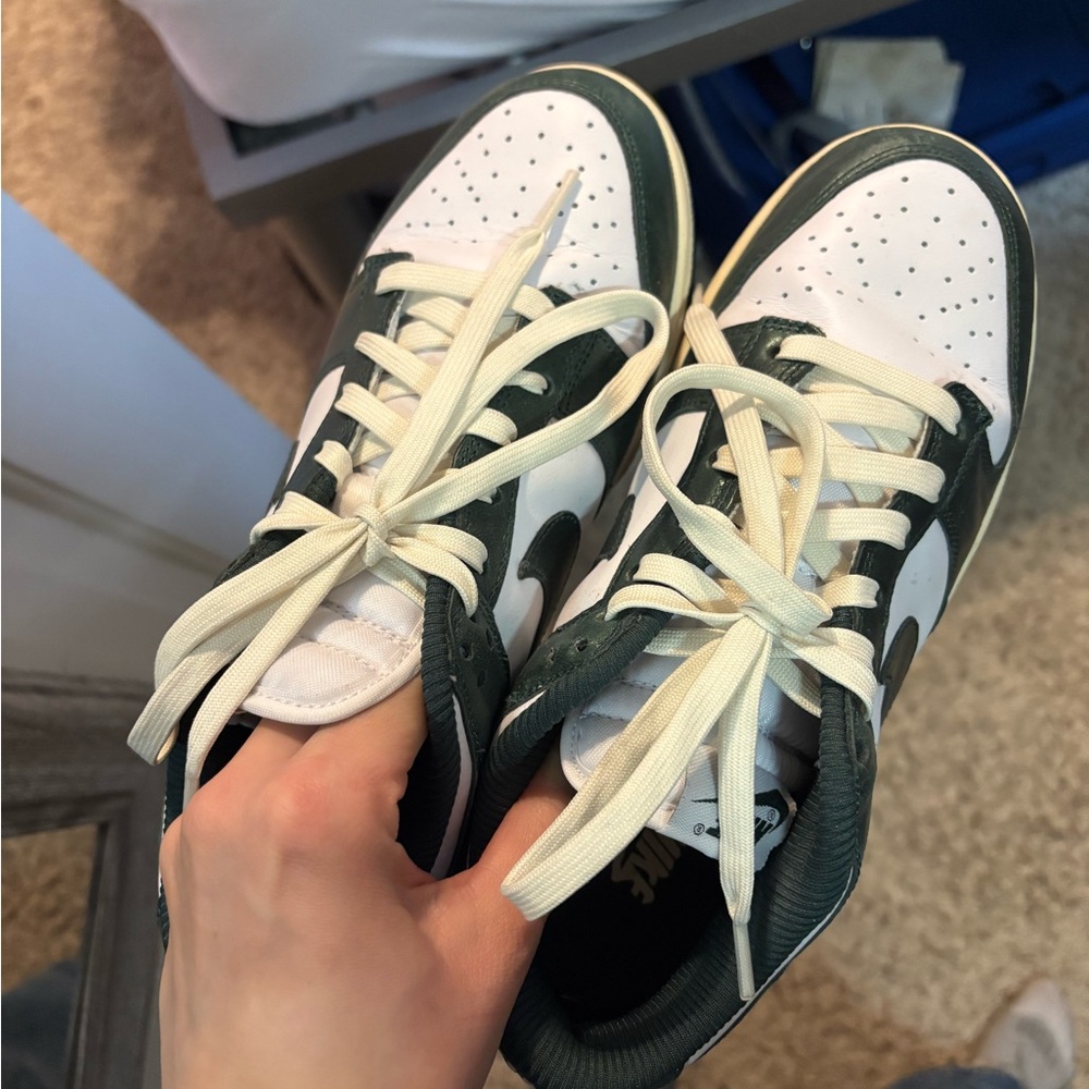 Nike Dunks Green and White